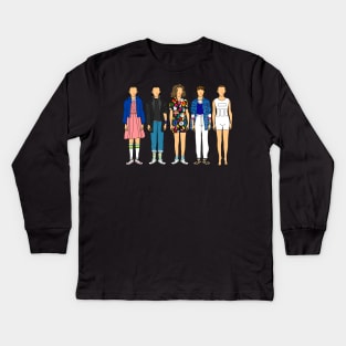 Stranger Thing Eleven Outfits Kids Long Sleeve T-Shirt